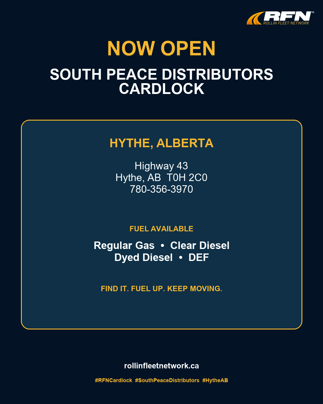 South Peace Distributors Hythe cardlock location and fuel details